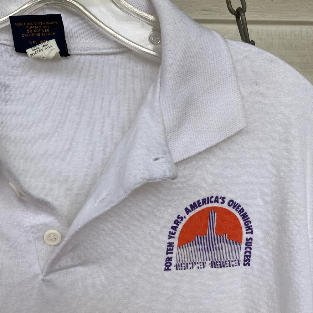 Vintage 1983 Federal Express polo shirt ten year anniversary